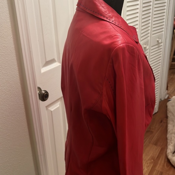 Alexander Julian 100% genuine leather jacket size Medium - Picture 4 of 10